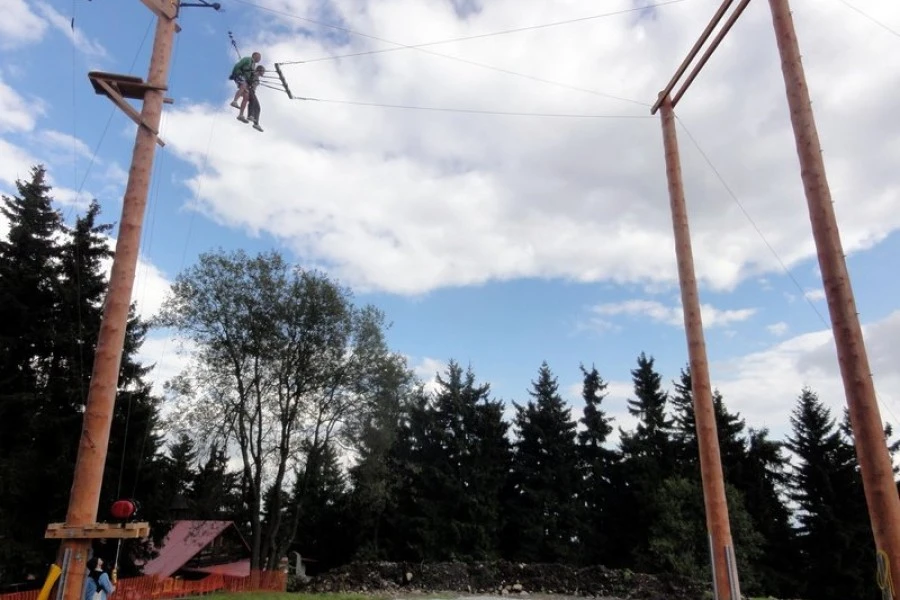 High Ropes Adventure with 16 m Jump in Prague 1